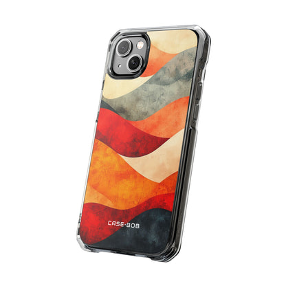 Cracked Wave Sunset iPhone 14 Plus Case - Impact