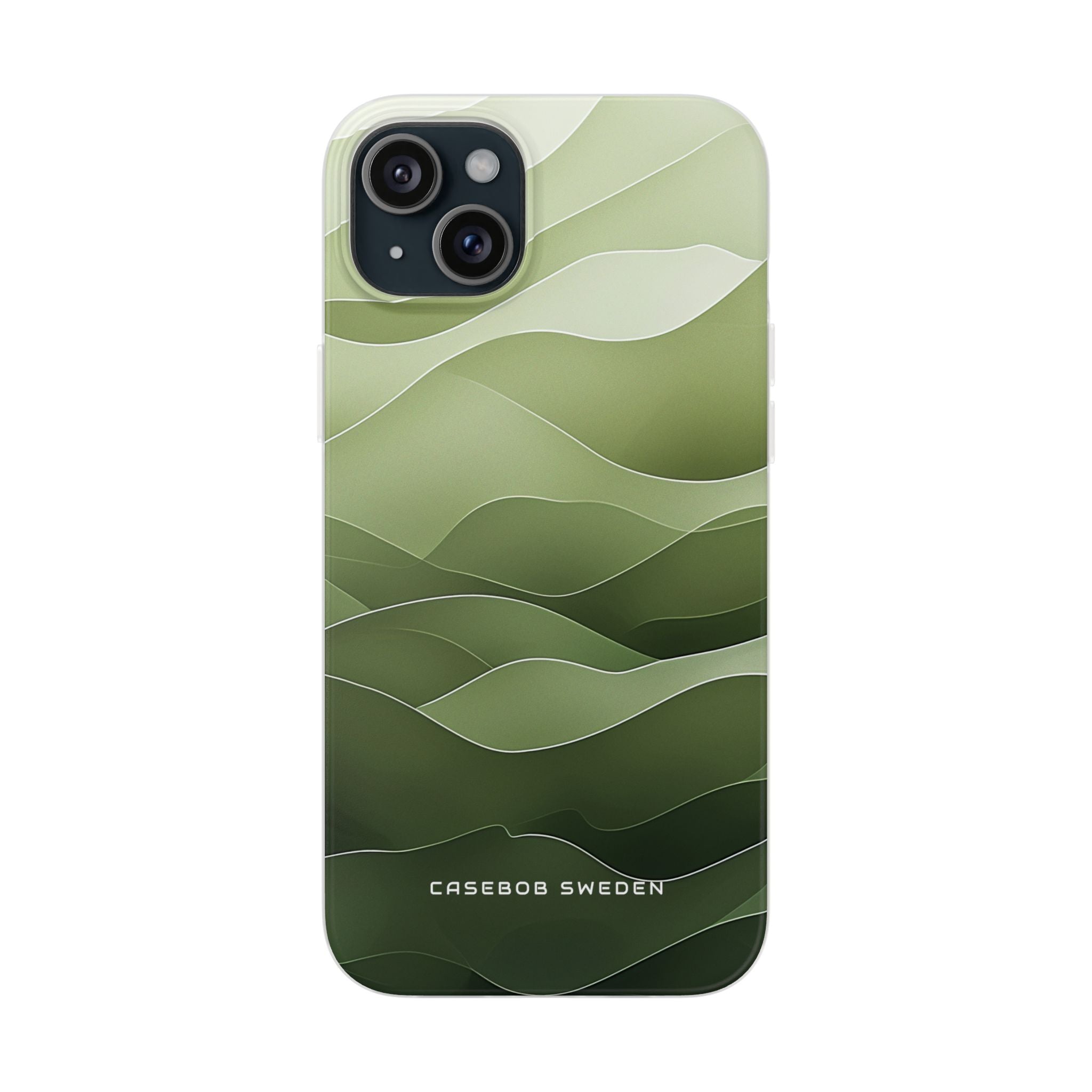 Gradient Emerald Drift iPhone 15 - Flexi Phone Case