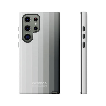 Silver Gradient Stripes Samsung S23 - Tough