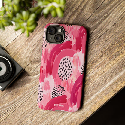 Vibrant Brushwork Dance - iPhone Case