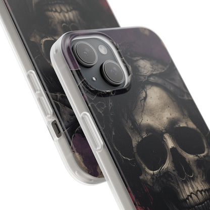 Gothic Skull Crown iPhone 15 Plus Case - Soft