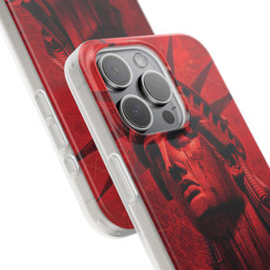 Red Liberty Revolution | Flexible Phone Case for iPhone