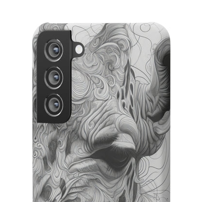 Monochrome Giraffe | Slim Phone Case for Samsung