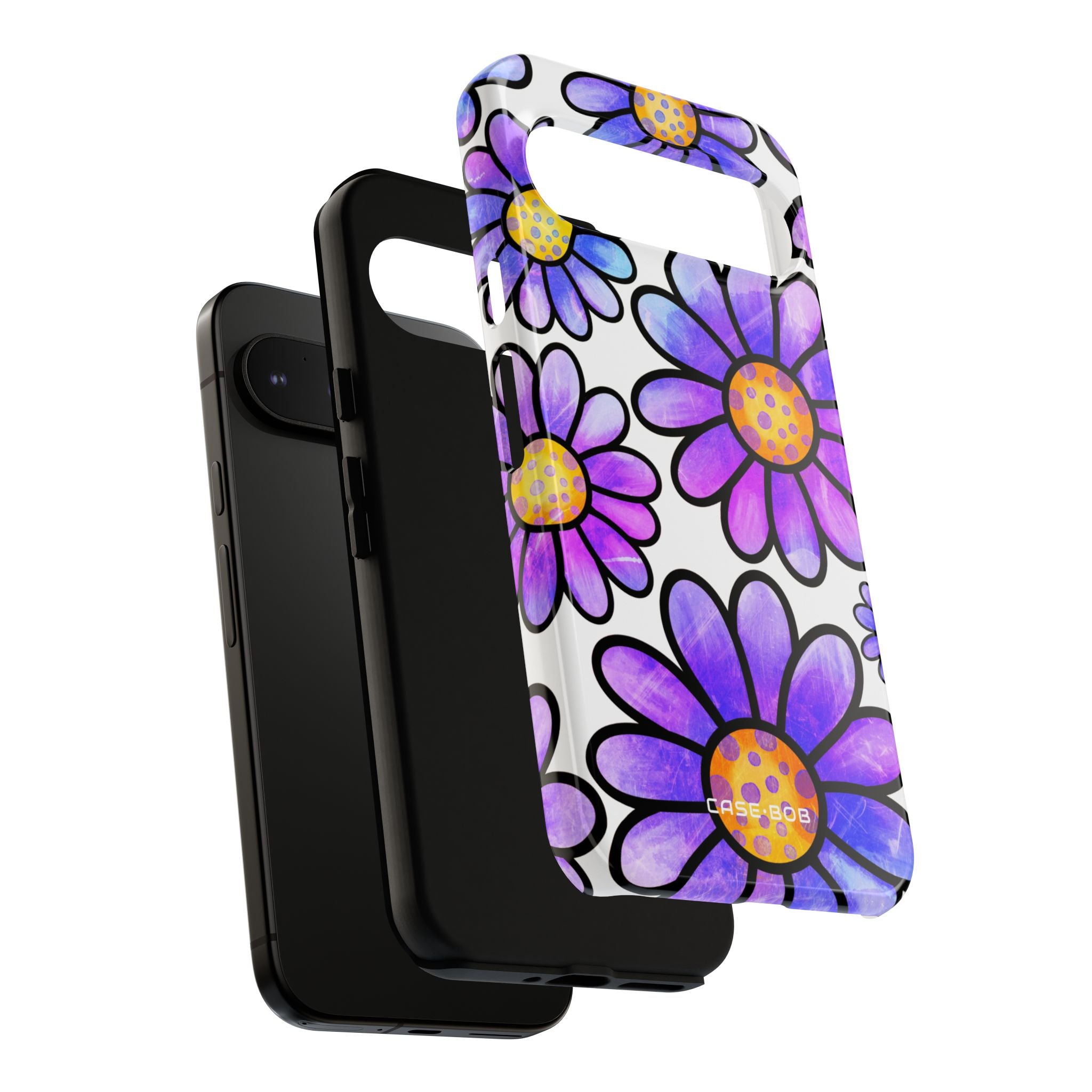 Polka Dot Blooms Google Pixel 9 Pro XL Case - Tough