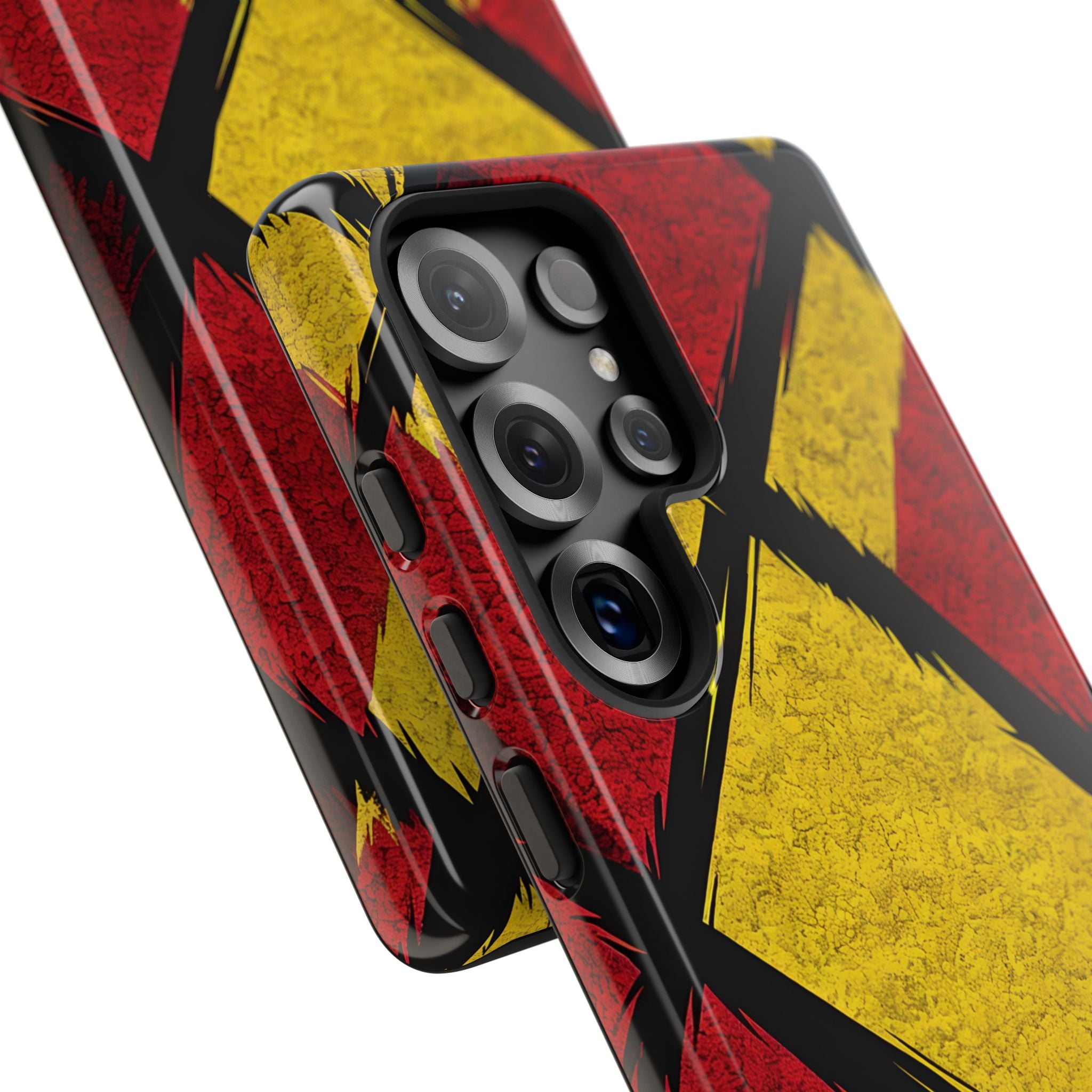 Cracked Diamond Grid Samsung S25 Ultra Case - Tough