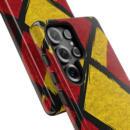 Cracked Diamond Grid Samsung S25 Ultra Case - Tough