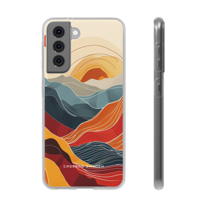 Harmonic Flow of Lines and Color Samsung S21 - Flexi Phone Case