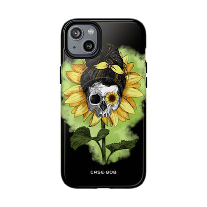 Sunflower Skull iPhone 14 Plus Case - Tough+