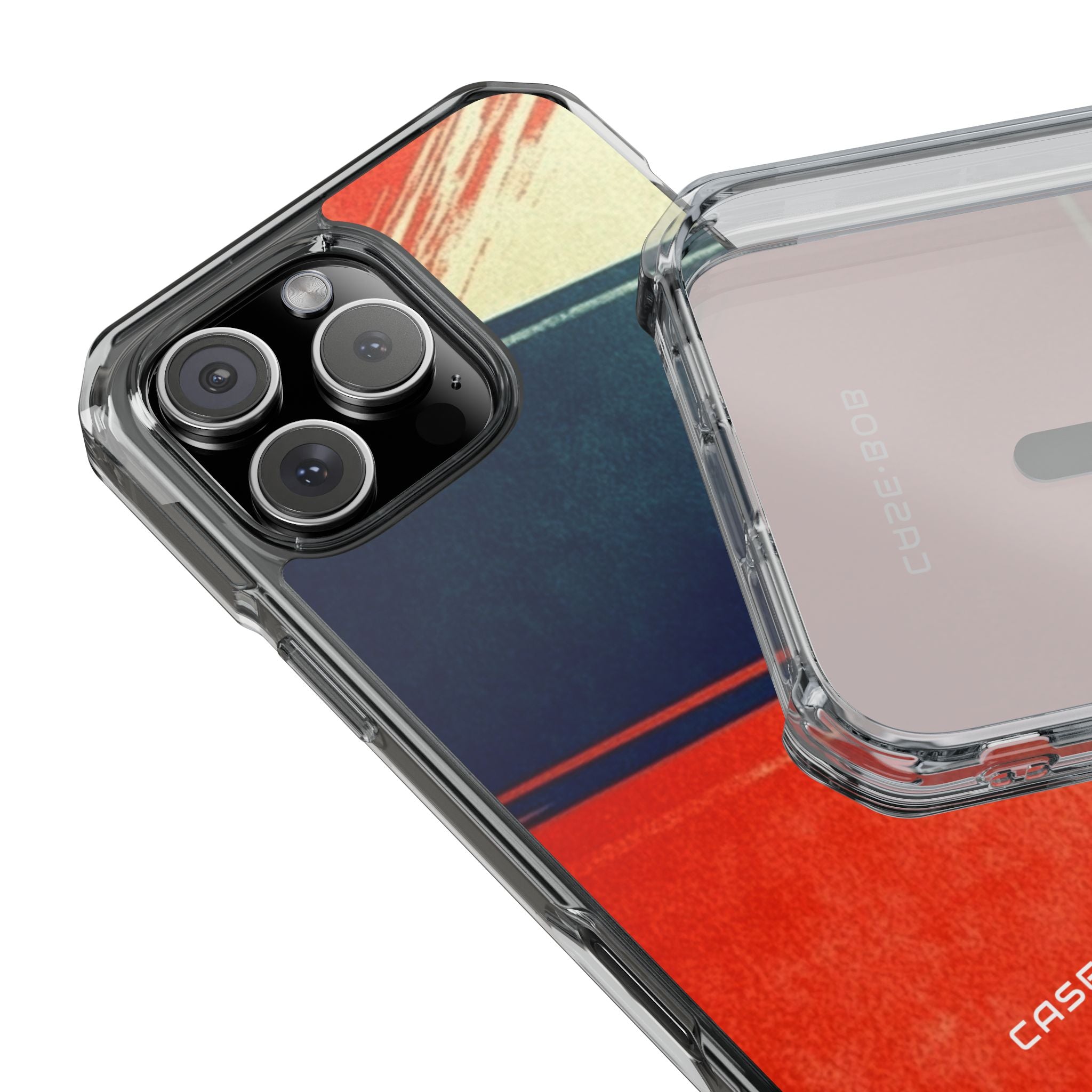 Blue Diagonal Motion iPhone 16 Pro Max Case - Impact