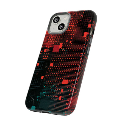 Secure Spectrum: Digital Gradient - Protective Phone Case