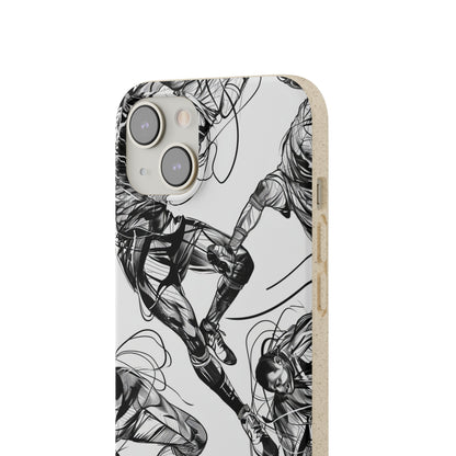 Dynamic Athletic Surrealism | Biodegradable Phone Case