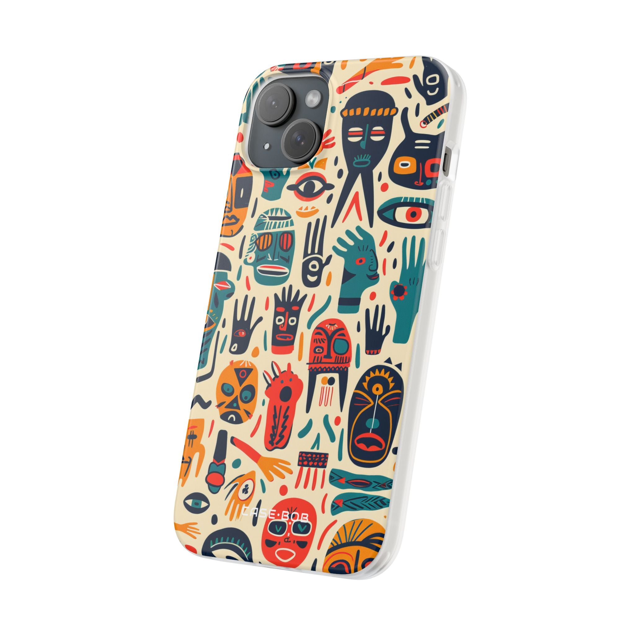 Vivid Faces iPhone 15 Plus Case - Soft