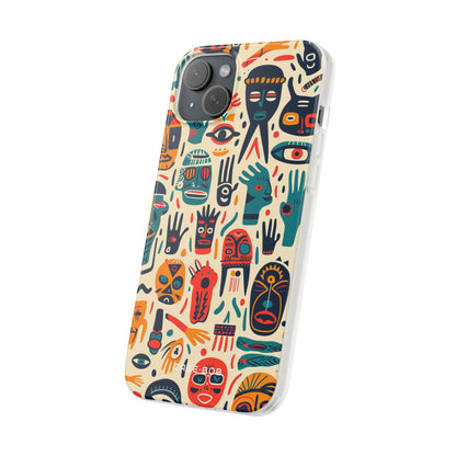 Vivid Faces iPhone 15 Plus Case - Soft