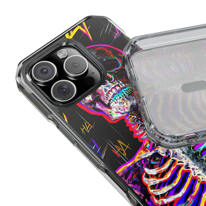 Neon Skeleton Chaos iPhone Case - Impact