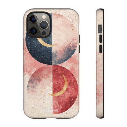 Crescents Embrace Stars - iPhone Case