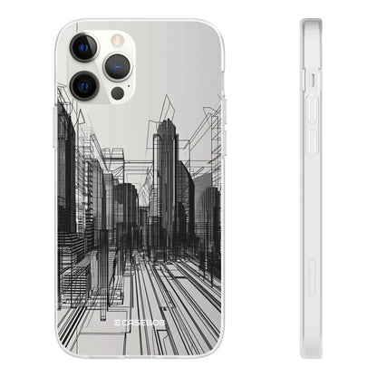 Urban Wireframe | Flexible Phone Case for iPhone