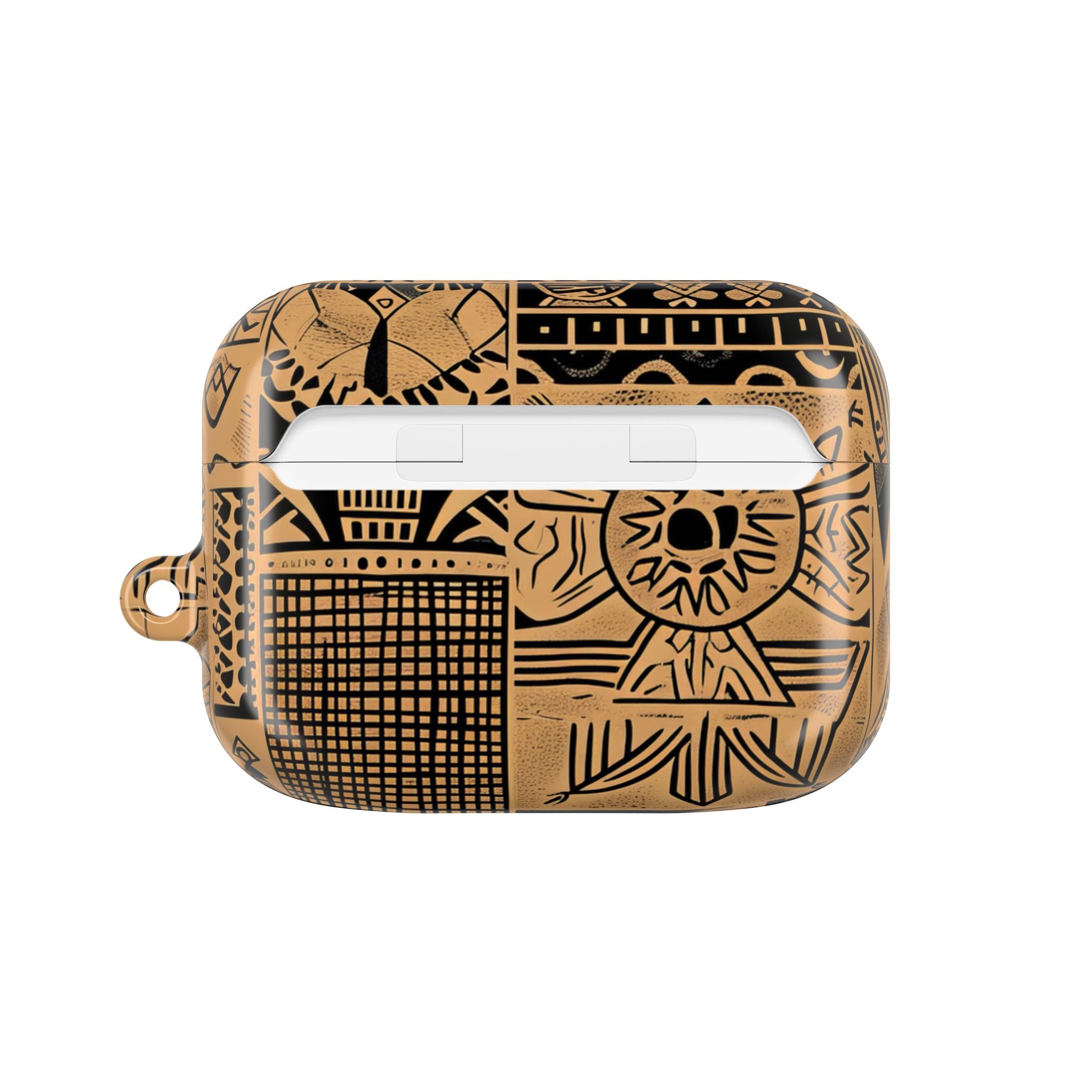 Celestial Faces Brown - AirPods Case