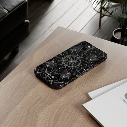 Radiant Petal Orbit iPhone 14 Plus Case - Tough