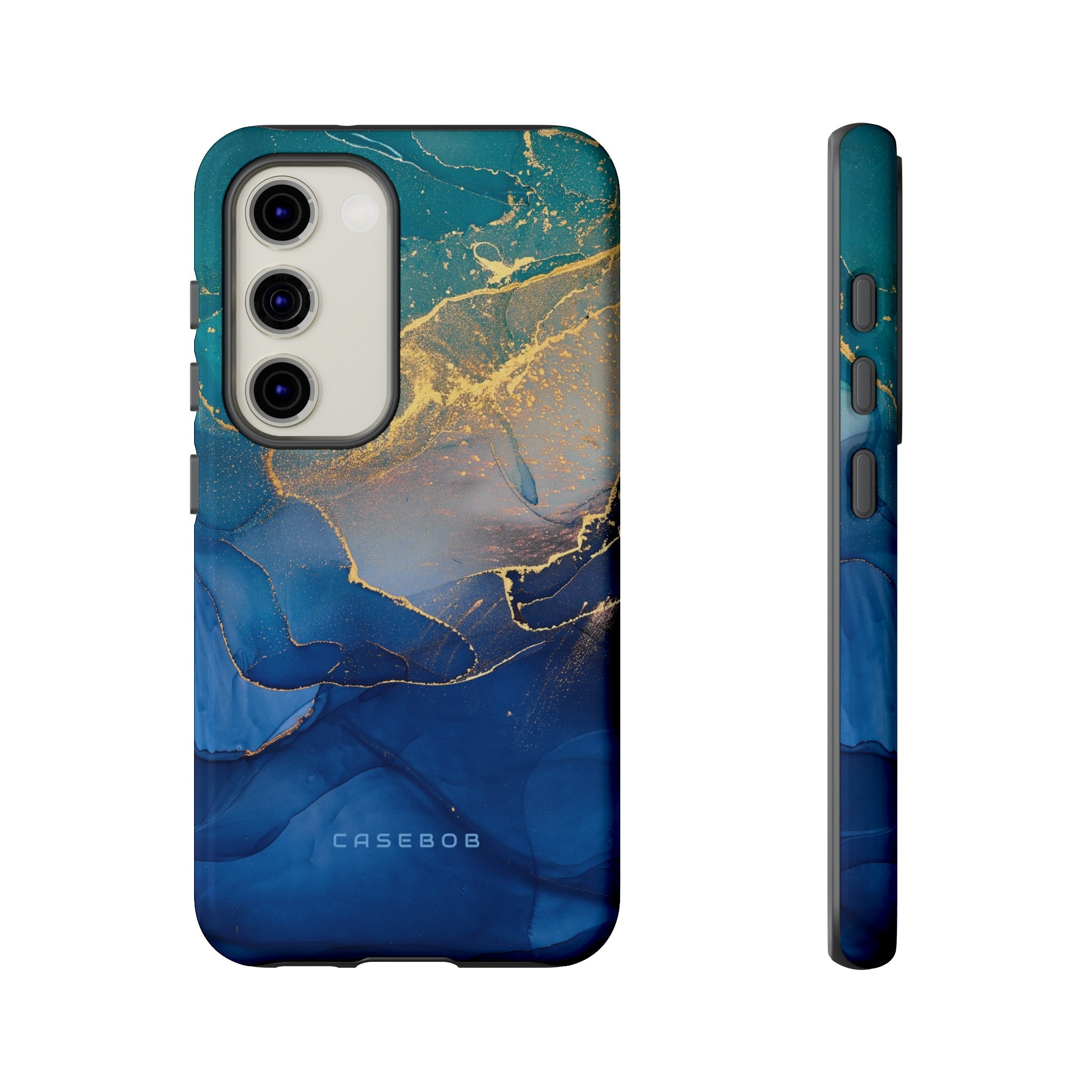 Blue Alcohol Ink - Protective Phone Case