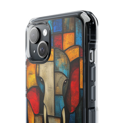 Elephant Shapes Dance iPhone Case - Impact