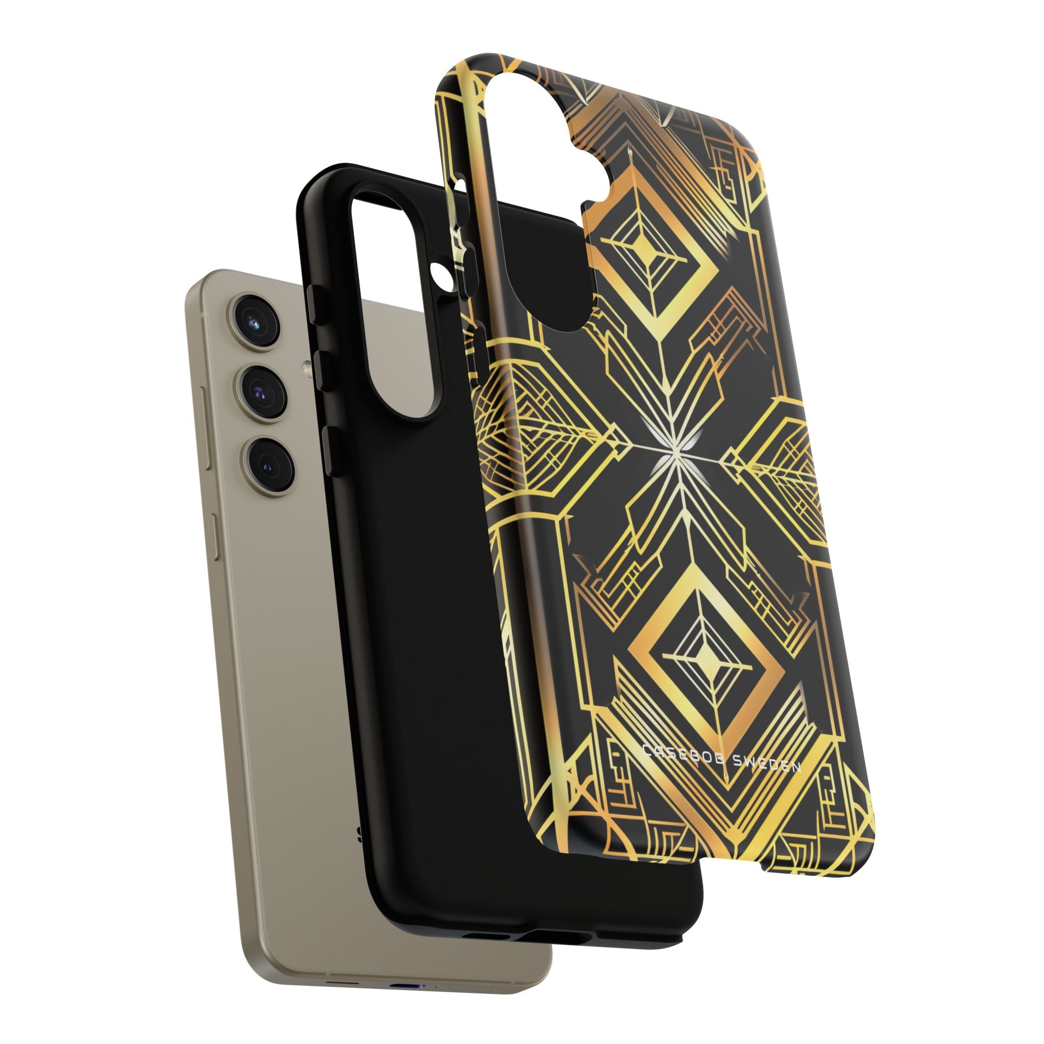 Golden Geometric Opulence Samsung S24 - Tough Phone Case