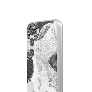 Monochrome Dynamics | Flexible Phone Case for Samsung Galaxy