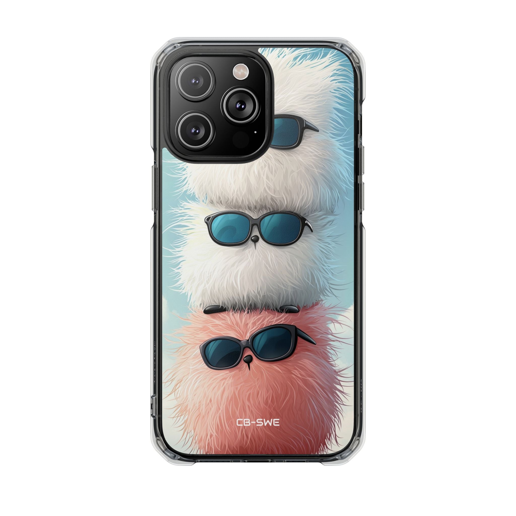 Fluffy Creatures Stack iPhone Case - Impact