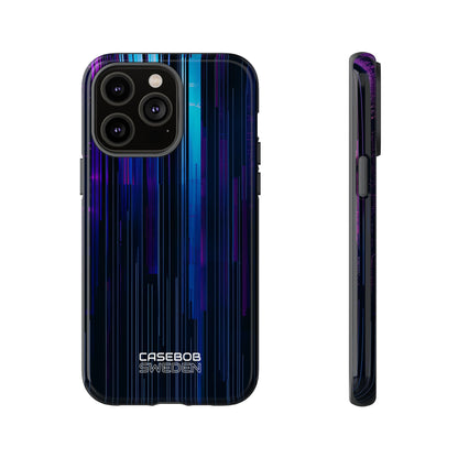 Strisce Neon Glitch iPhone 14 - Tough