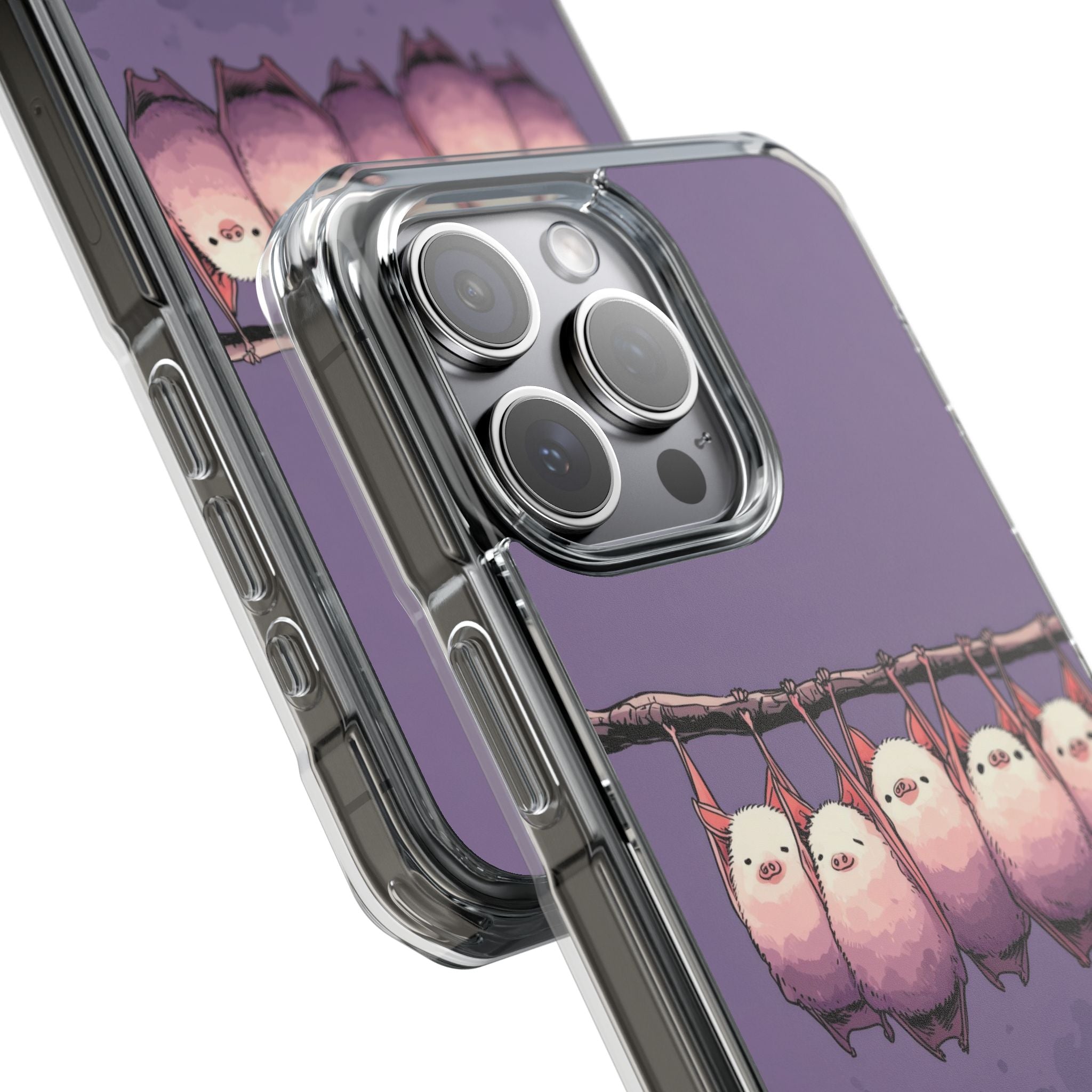 Bats Hang Playfully iPhone Case - Impact