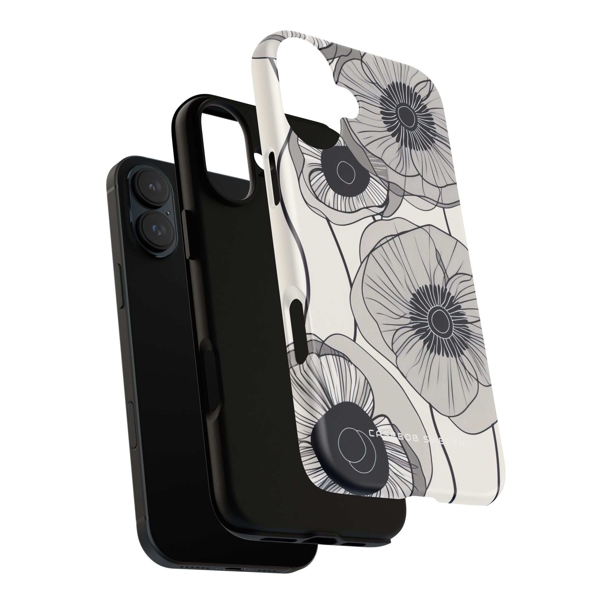 Modern Minimalist Flowers iPhone 16 - Tough Phone Case