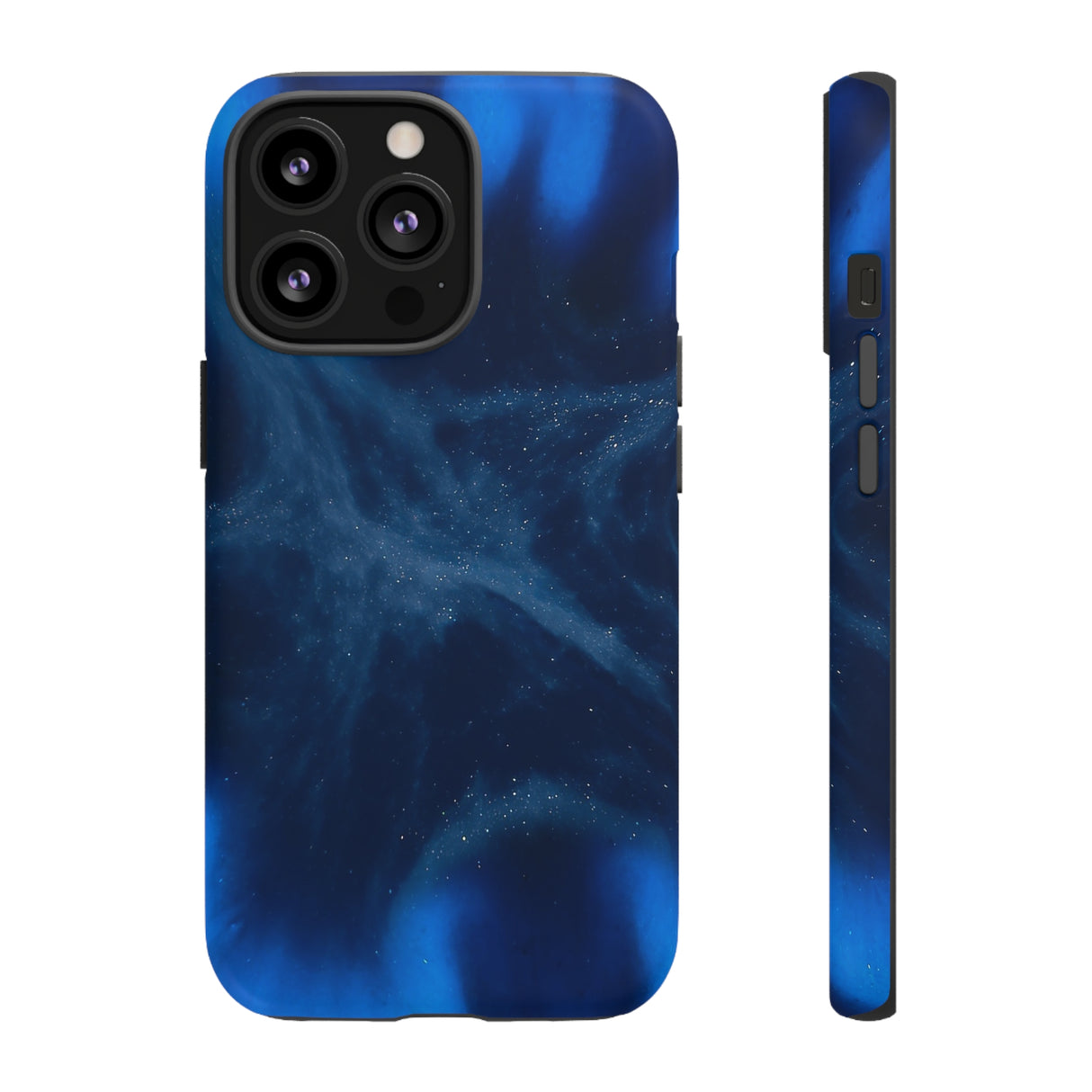 Blue Space Ink Art iPhone Case (Protective) iPhone 13 Pro Matte Phone Case