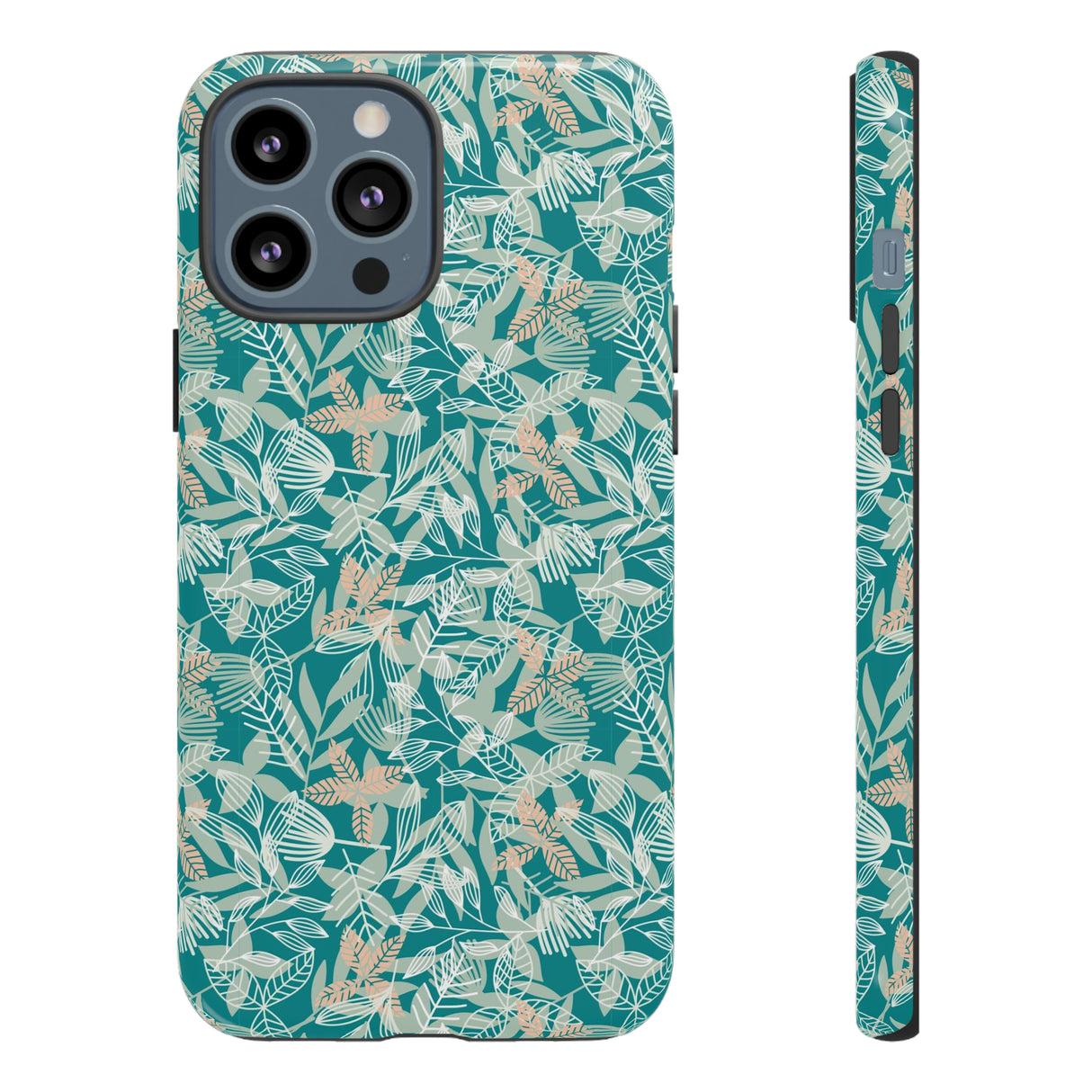 Dark Green Leaf Leaf - Protective Phone Case