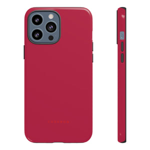 Bright Red Maroon - Protective Phone Case