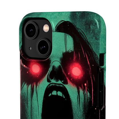 Haunting Glow of Gothic Eyes iPhone 14 - Slim Phone Case