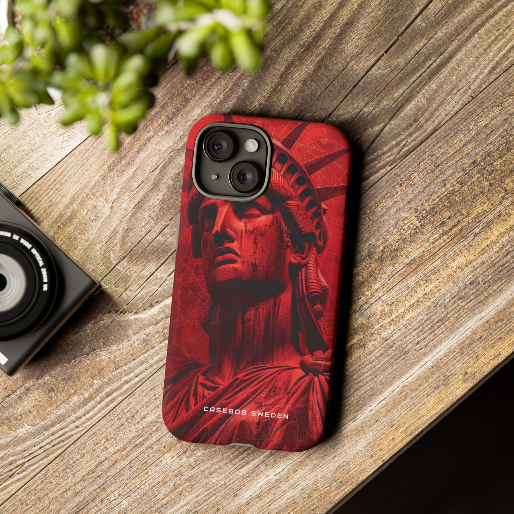 Zen Red Liberty Vision iPhone 15 - Tough Phone Case