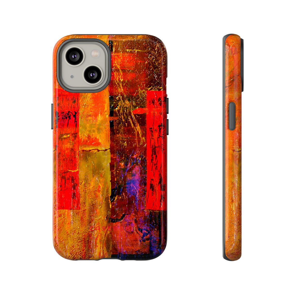 Red Oil Painting - Protective Phone Case