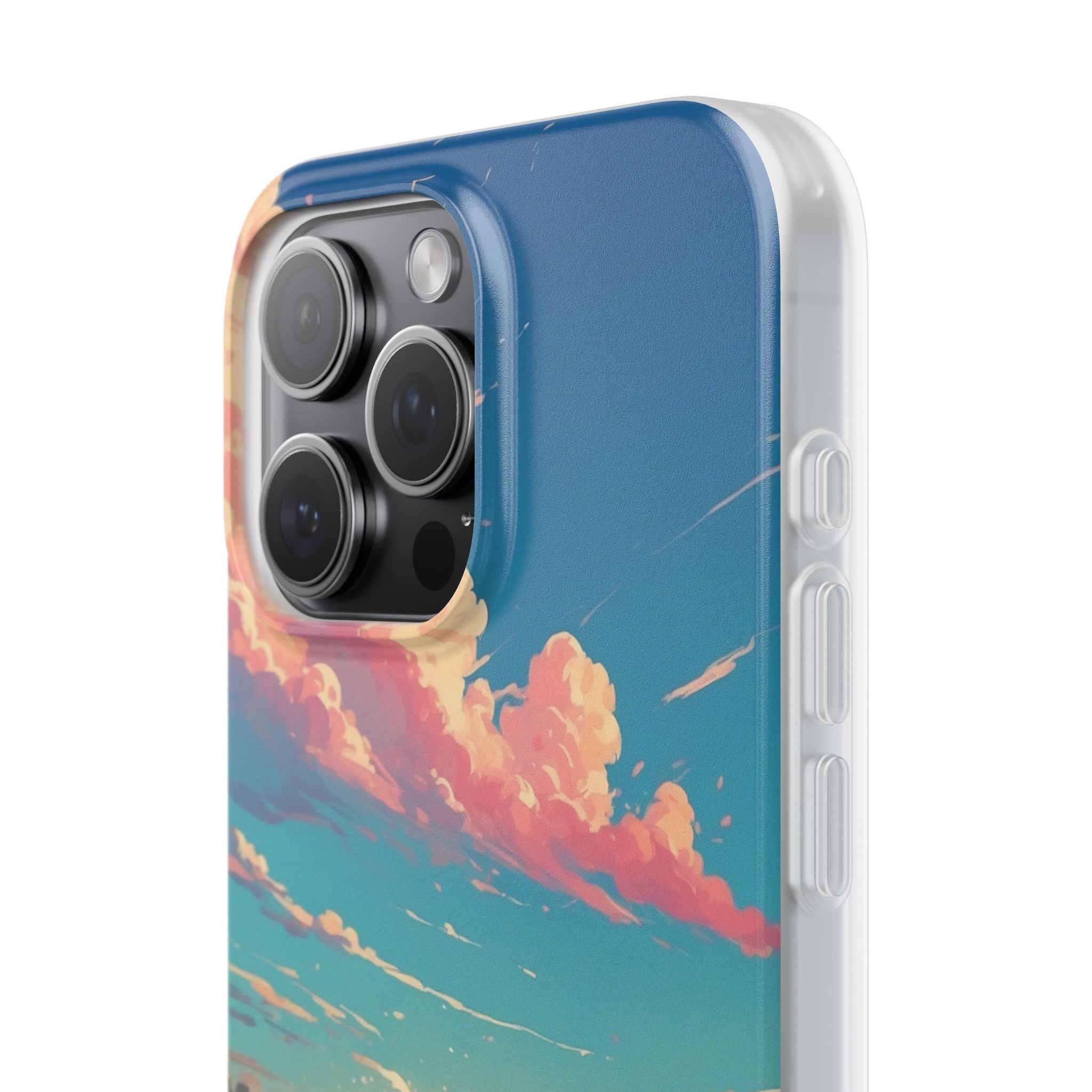 Turquoise Curl iPhone 15 Pro Max Case - Soft