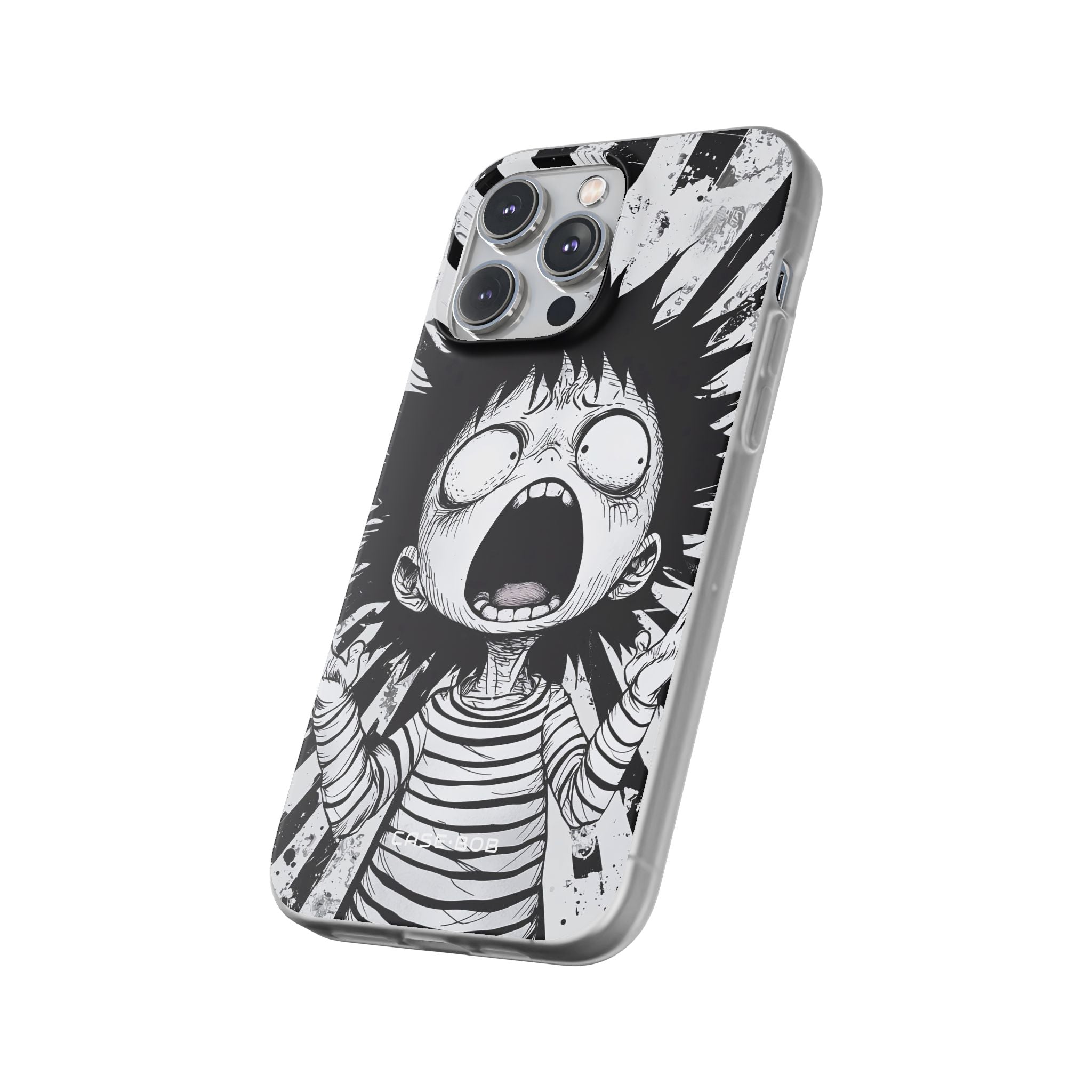 Screaming Stripes iPhone 14 Pro Max Case - Soft