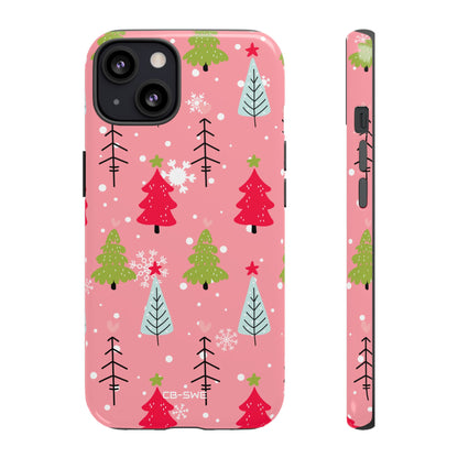 Festive Trees Dance - iPhone Case