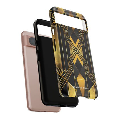 Golden Geometric Elegance Google Pixel 8 - Tough Phone Case