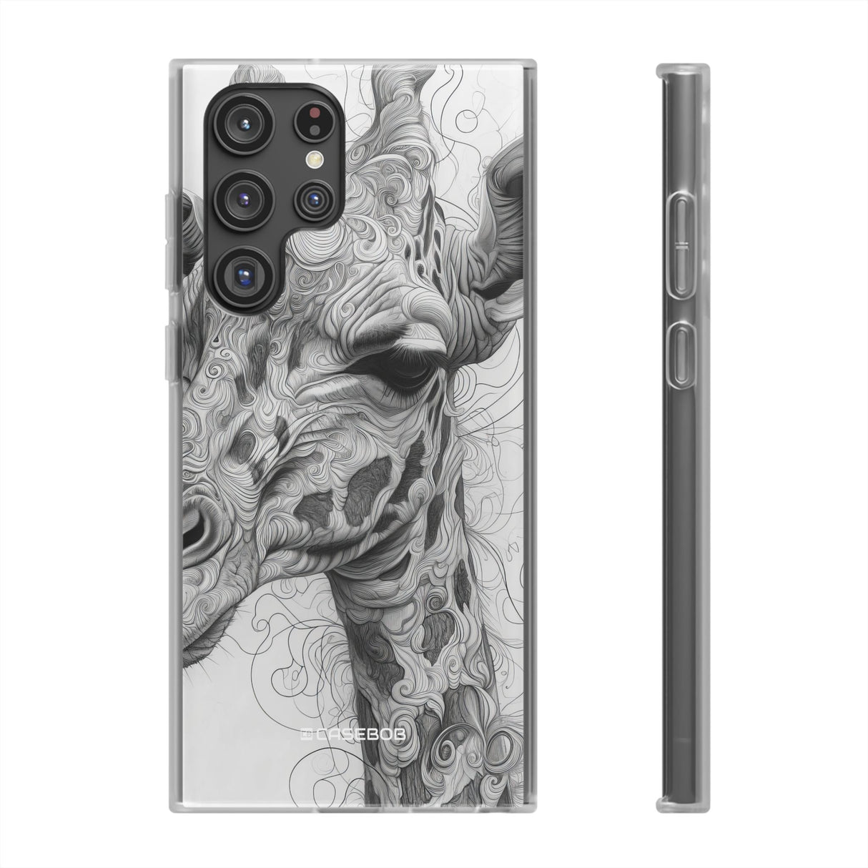 Monochrome Giraffe | Flexible Phone Case for Samsung Galaxy