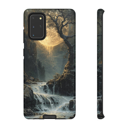 Moonlit Waterfall Silence - Protective Phone Case