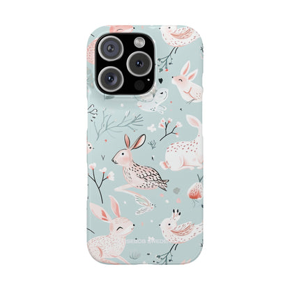 Whimsical Bunny Blossom - Slim iPhone 16 Phone Case