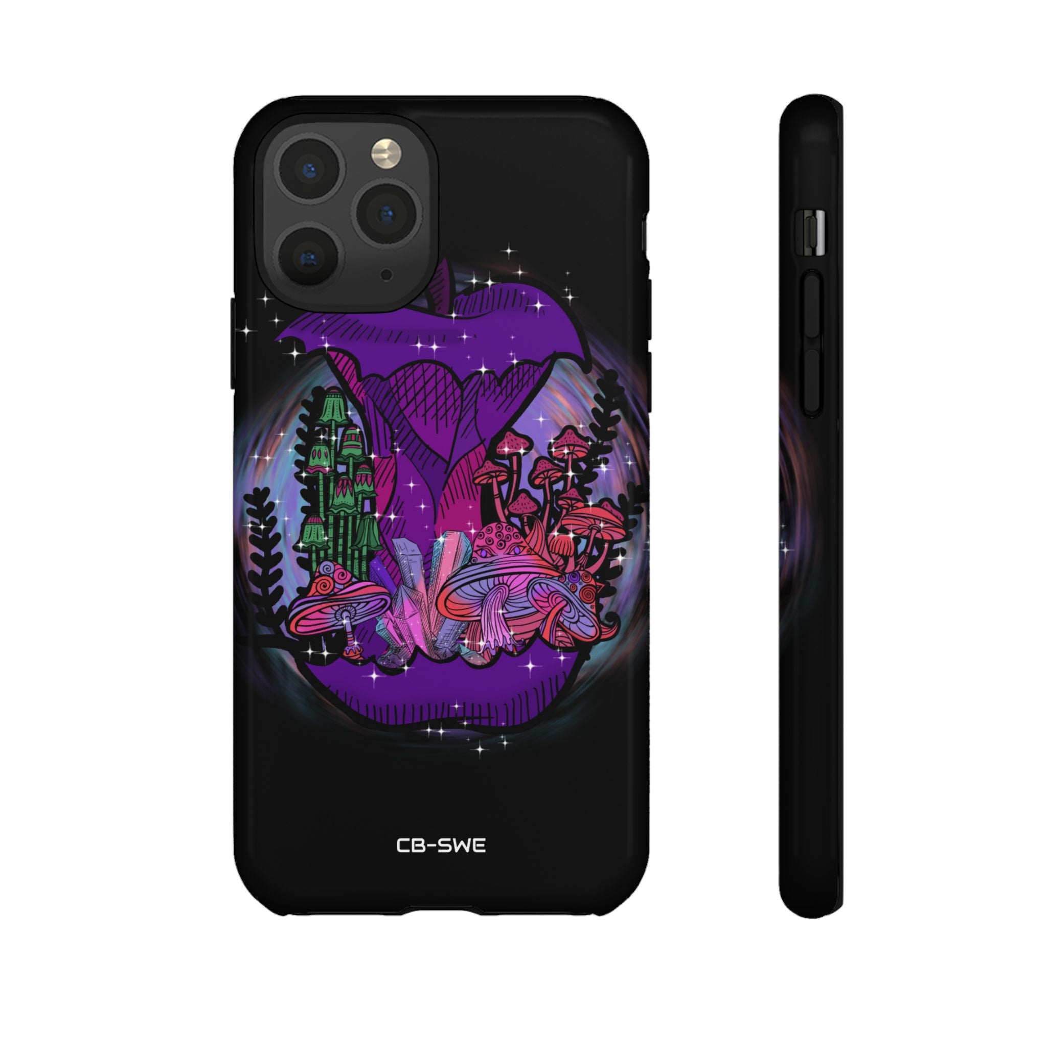 Mystical Purple Apple - iPhone Case