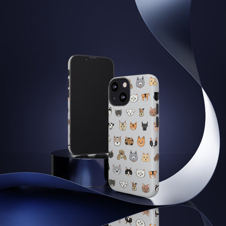 Cats n Dogs Pattern iPhone Case (Protective) Phone Case