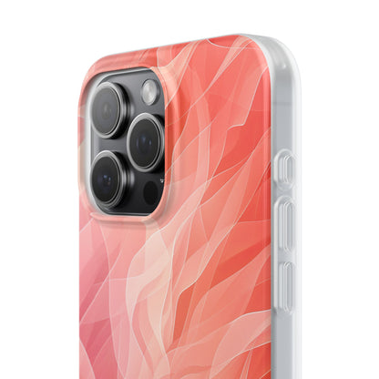 Peach Wave Drift iPhone 15 Pro Max Case - Soft