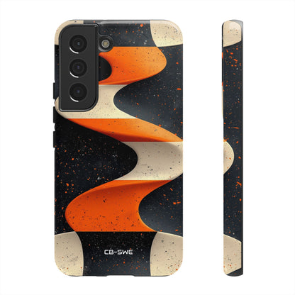 Orange Waves Flow - Samsung Case
