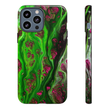 Toxic Green Ink Art iPhone Case (Protective) iPhone 13 Pro Max Glossy Phone Case