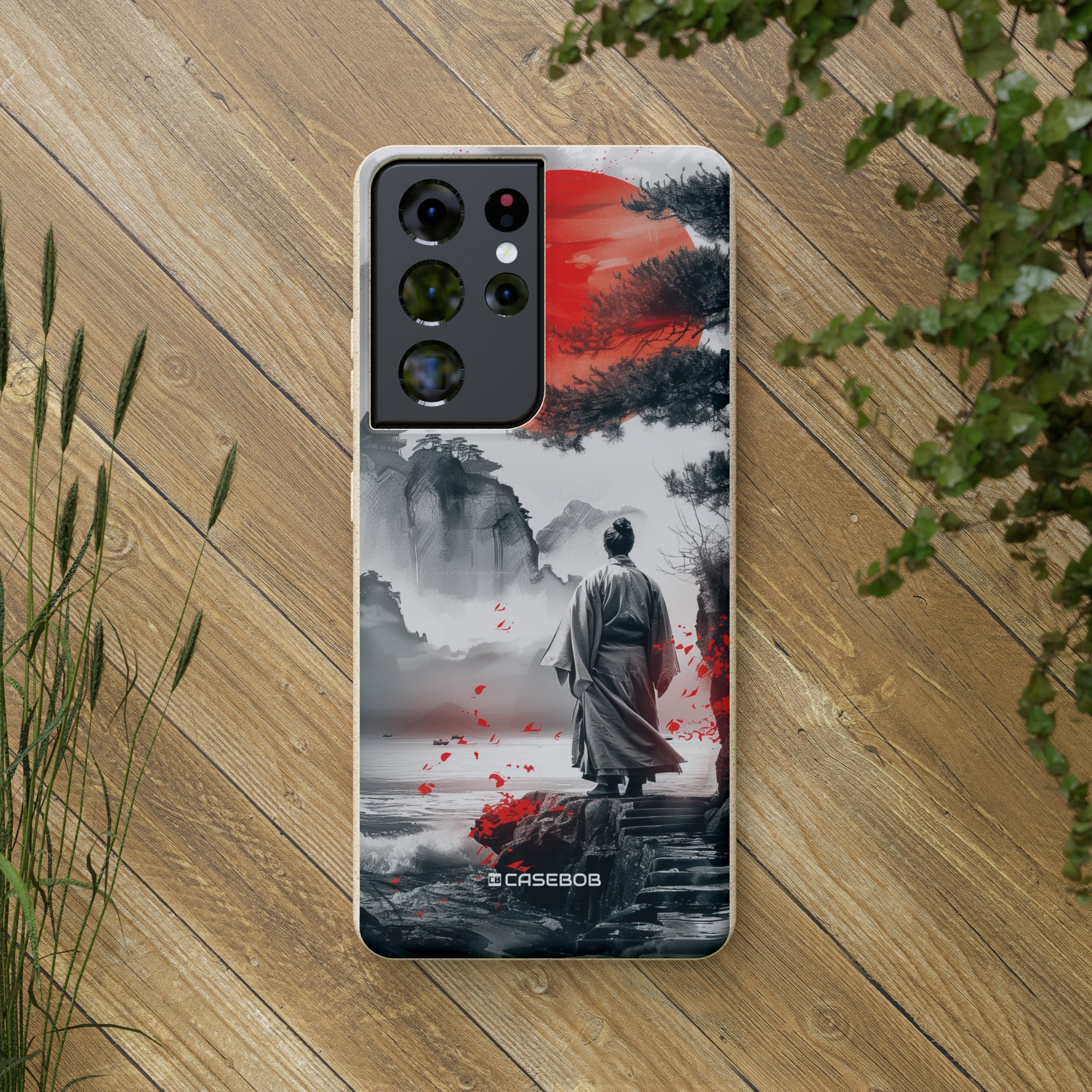 Serene Samurai Sunrise | Biodegradable Phone Case