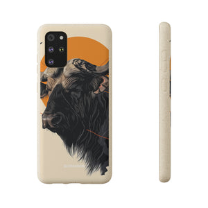 Majestic Buffalo Sun | Biodegradable Phone Case